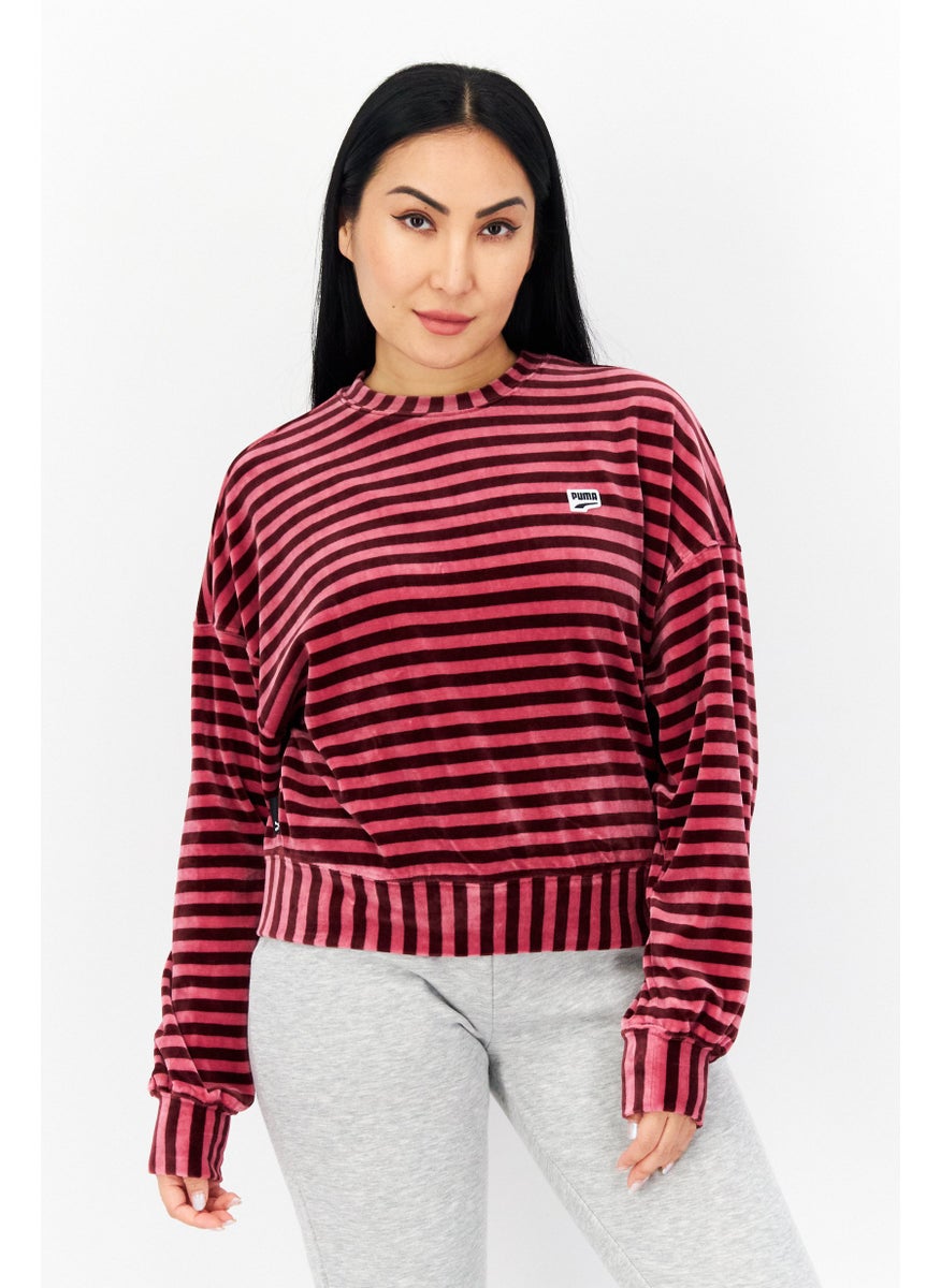 PUMA Women Oversized Long Sleeve Outdoor Sweatshirt, Pink  - Image 1