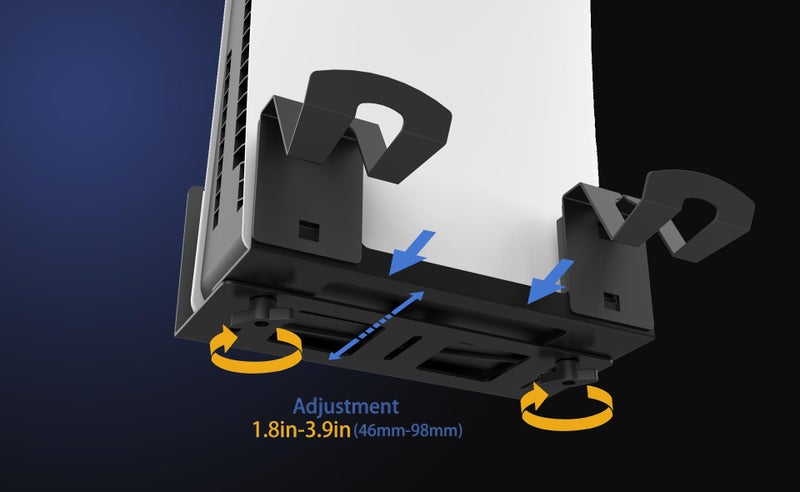 Monzlteck Universal Game Console Wall Mount + 2 Controller Holders, Compatible with PS3, PS4 Pro/Slim, PS5 Slim/Pro, Xbox 360/One S/One X - Image 5