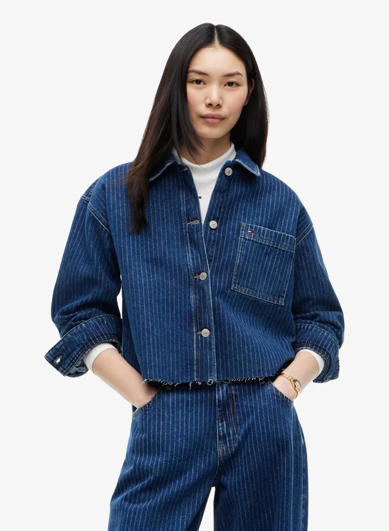 Tommy Jeans Stripe Relaxed Denim Shirt