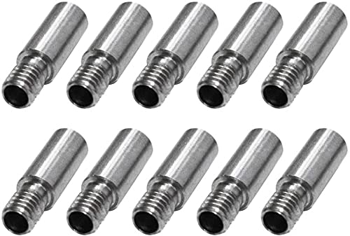 TESSERACT Heat Break for 3D Printer MK8 Extruder Kit I 4.1mm Bore M6 Nozzle Throat Extruder Hot End Throat I For 1. 75mm Hotend I Stainless Steel Heat Break I Compatible CR-10, Ender 3 Series (Qty: 3) - Image 2