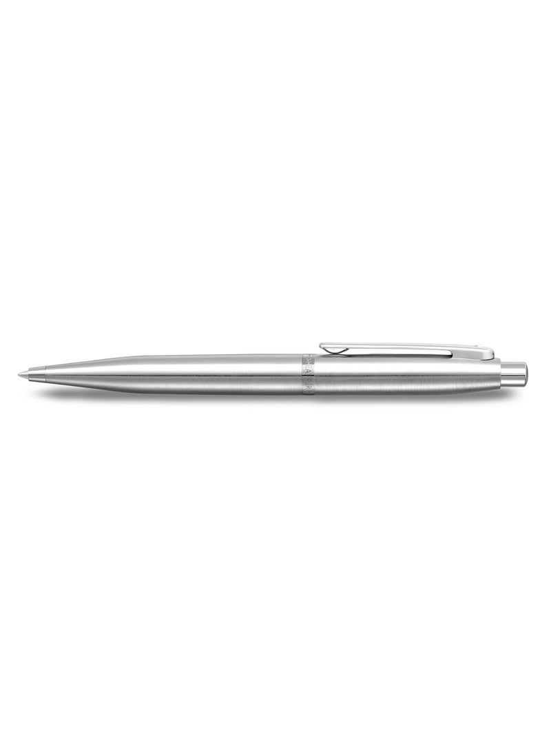 SHEAFFER VFM Ballpoint Pen With Chrome Trim And Brushed Chrome Barrel In Gift Box - Image 5