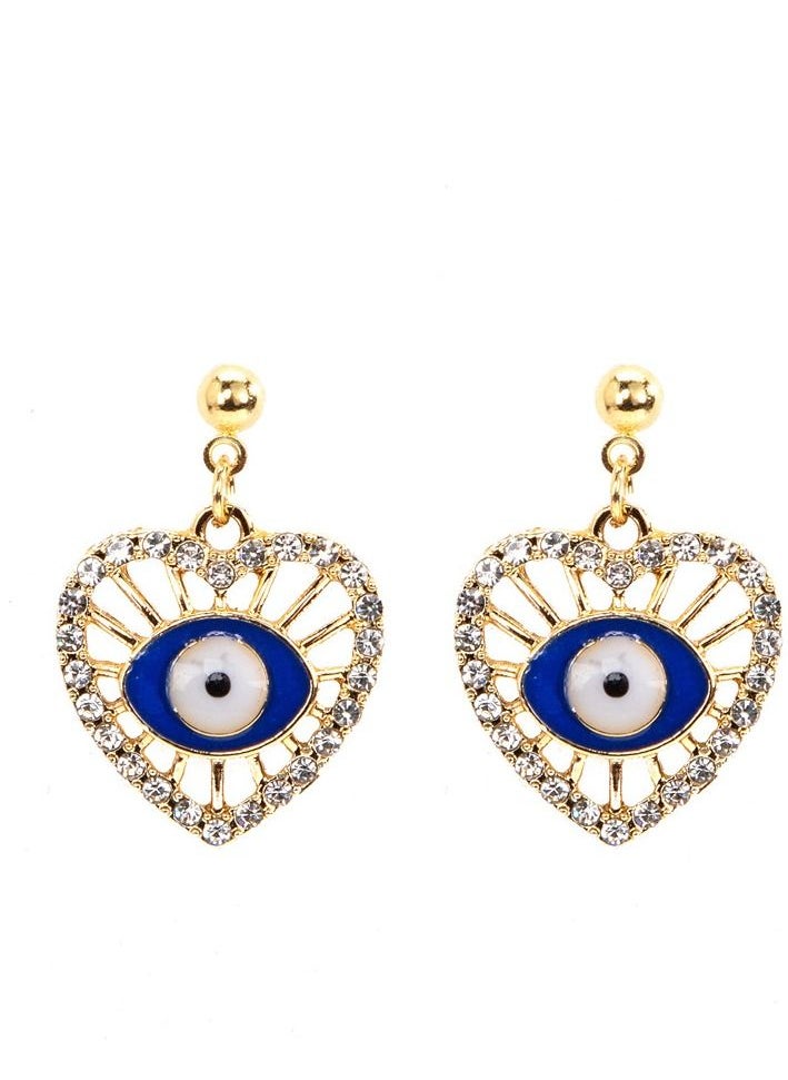 Y&D - Demon Eye Earrings with Diamond Blue Eye Earrings - Image 1