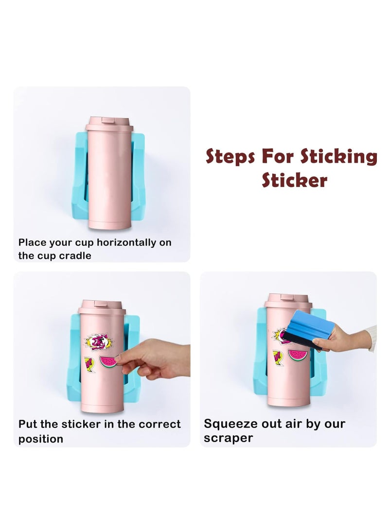 Loquat Silicone Cup Cradle Small Stand Cup Holder with Built-in Slot for Bottles - Image 3