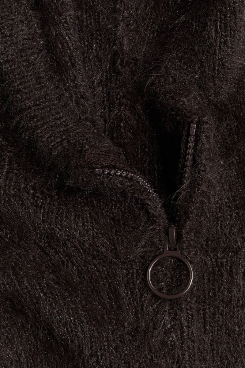 H&M Hooded Fluffy-Knit Neck Warmer