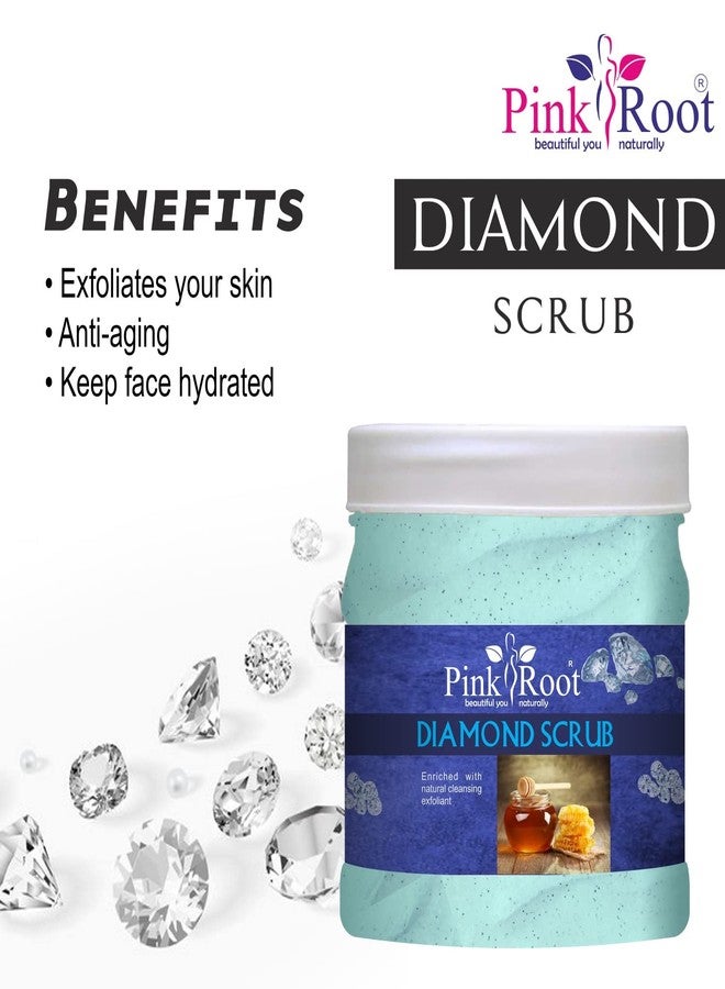 Pink Root Diamond Scrub Enriched with natural cleansing exfoliant 500gm - Image 3