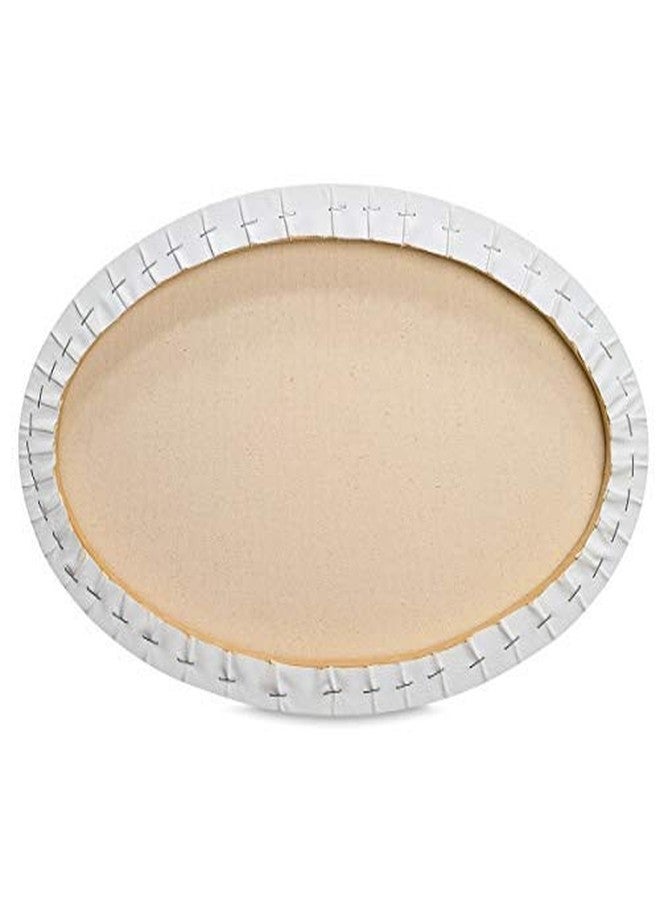 Eascan Art Painting Drawing and Sketch Accessories Cotton Pre-Stretched Oval Shaped Painting Canvas Set of 1 (12" x 16") - Image 2