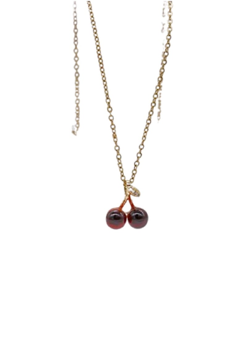 MANIKAN Necklace Minimalist Cherry Pendant for Women Cute Fruit-Inspired Romantic & Elegant Gift  - Image 5
