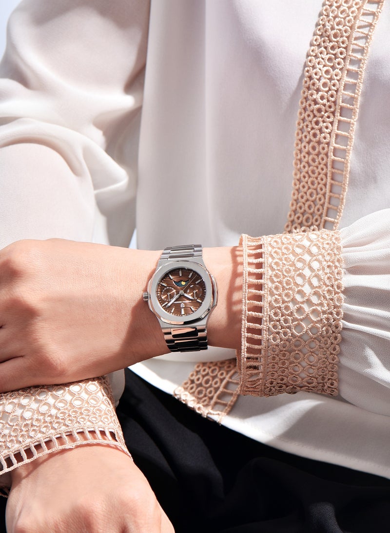 PAGANI DESIGN Luxury Ladies/Women's Quartz Watches, Multi-Function Chronograph, Luminous, Waterproof, Stainless Steel Strap, Imported Machinery, PD1786  - Image 2