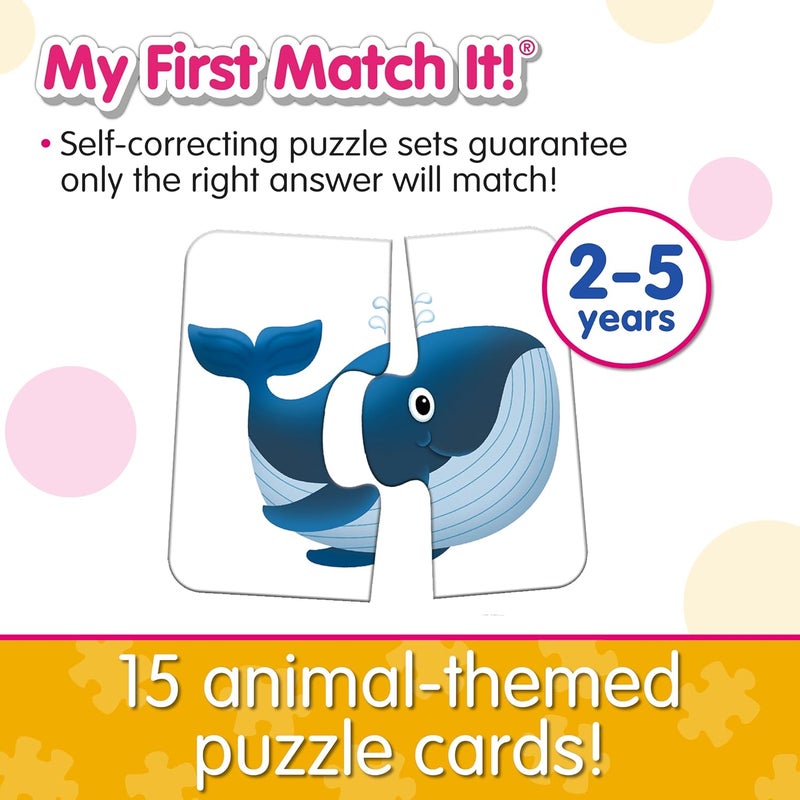 THE LEARNING JOURNEY : My First Match It - Head and Tails - 15 Piece Self-Correcting Animal Matching Puzzles - Learning Toys for Toddlers 1-3 - Award Winning Toys - Image 3