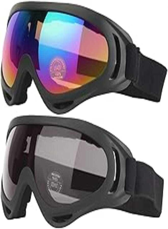 COOLOO Ski Goggles, Snow Snowboard Goggles for Men Women Kids - UV Protection Foam Anti-Scratch Dustproof