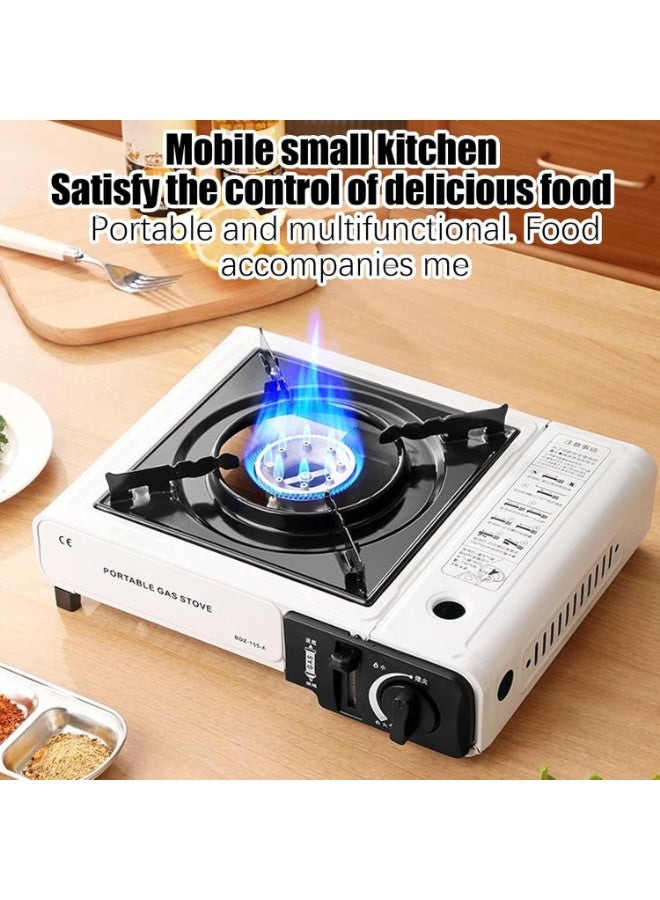 ARNOTEC موقد غاز محمول للتخييم 2900 واط مع واقي ريح وحقيبة حمل – موقد خارجي قابل للتعديل للنار للتخييم، المشي، الشواء والاستخدام الطارئ - Image 4