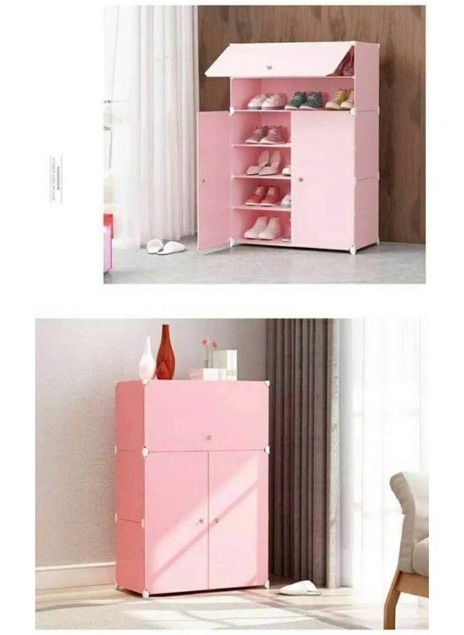 Gala Gala Shoe Rack Cupboard Pink  - Image 2