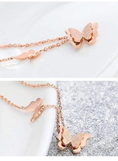 Alissa Butterfly Pendant Necklace Stainless Steel Long Chain Delicate Fashion Choker Necklace for Women Accessories Jewelry Gift  - Image 3