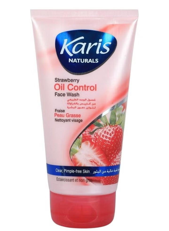 Karis Strawberry Oil Control Face Wash 150 ml Plus Karis Pimple Control Face Wash ,Tomato , 150ml - Image 3