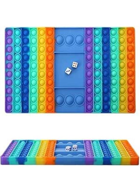 Big Size Fidget Game Board Toy, Rainbow Chess Board Game Fidget Sensory Toys