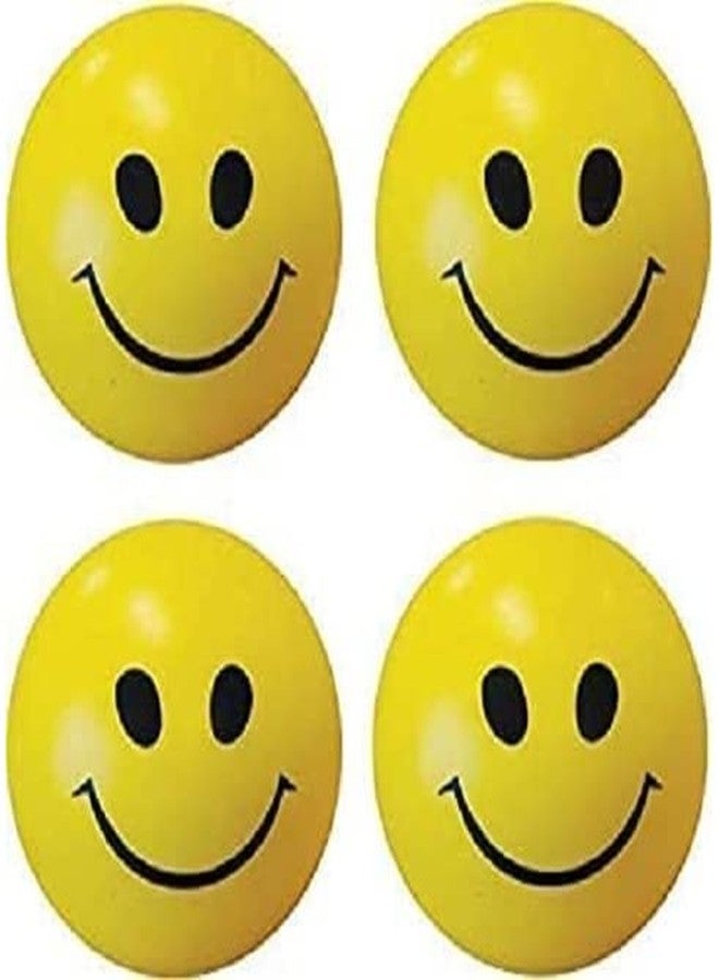 DOMUM Smiley Soft Balls Cute Funny Yellow Emoji Happy Smiley Face Squeeze Sponge Balls - Pack of 3. - Image 5
