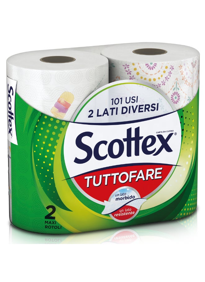 Scottex - Maxi Tuttofare Multi Purpose Kitchen Towel 2 Ply 2 Rolls - Image 1