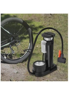 Generic QSHOP® Bicycle Air Pump Portable Bicycle Tire Inflator Handheld Foot Pump for Basketball Football Game Air Compressor for Mountain Bike Sports  - Image 2