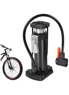 Generic QSHOP® Bicycle Air Pump Portable Bicycle Tire Inflator Handheld Foot Pump for Basketball Football Game Air Compressor for Mountain Bike Sports  - Image 1