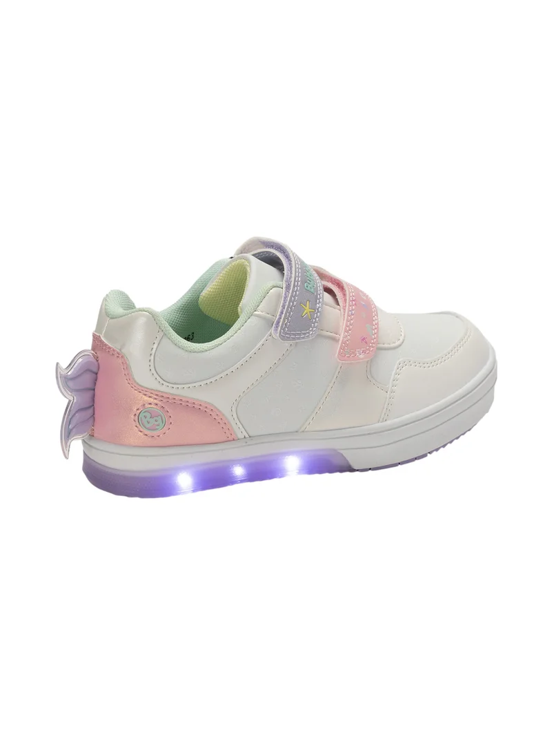 Bata Character Print Sneakers with Hook and Loop Closure