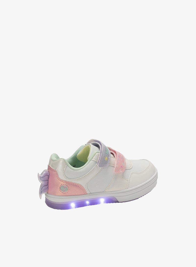 Bata Character Print Sneakers with Hook and Loop Closure - Image 3
