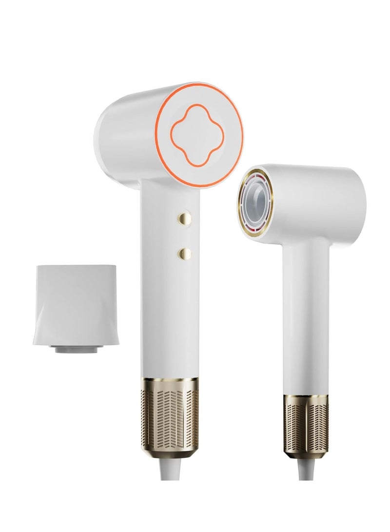 Zikra Hair Dryer with Diffuser, 110,000 RPM Brushless Motor High-Speed Low Noise Thermo-Control with 200 Million Negative Ionic Blow Dryer, Constant Temperature Hair Care Without Hair Damage, Fast-Drying - Image 1