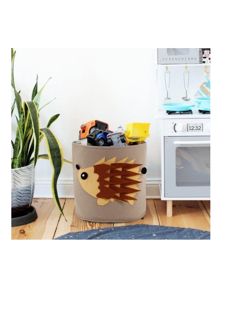 Kids Toy Storage Basket, Large Capacity Felt Storage Bucket, Washable Dirty Clothes Storage Basket, Laundry Basket, - Image 2