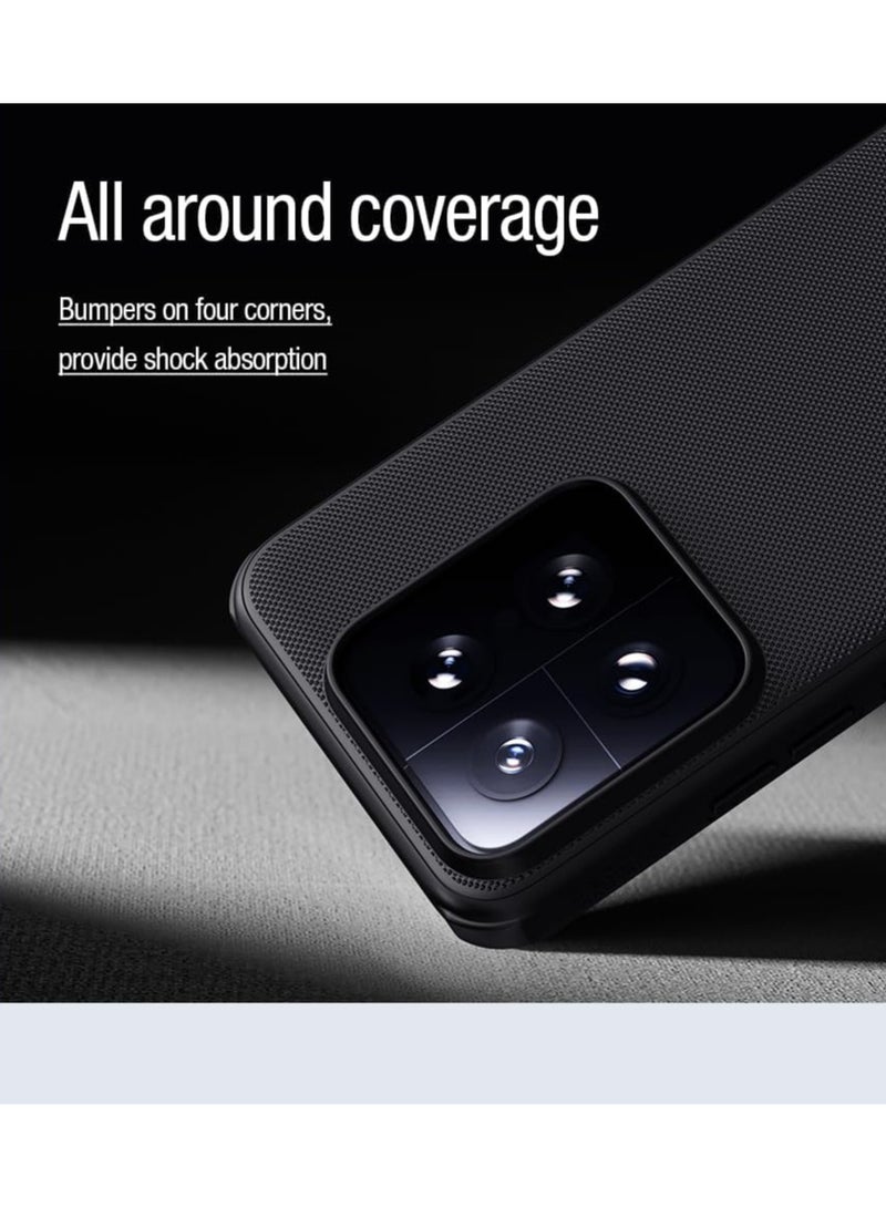 Nillkin Nillkin Super Frosted Shield Pro Magnetic Series Cover Case Designed For Xiaomi Mi 14 - Black  - Image 4