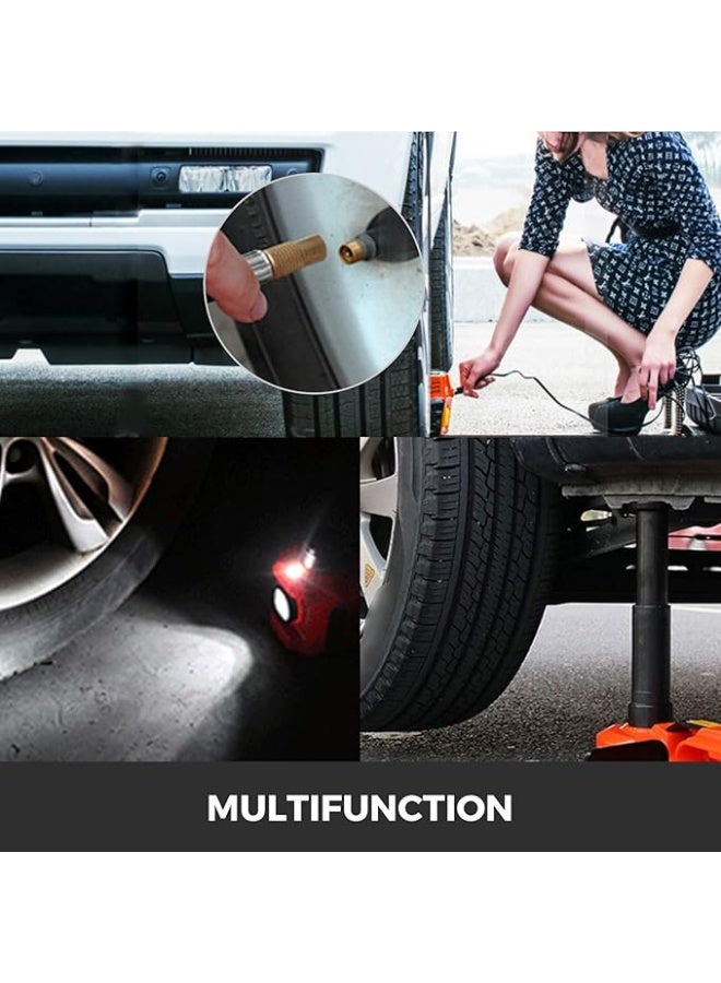 3 Ton Electric Hydraulic Car Jack Kit with Air Tire Inflator Pump & Electric Impact Wrench DC 12V - Image 5