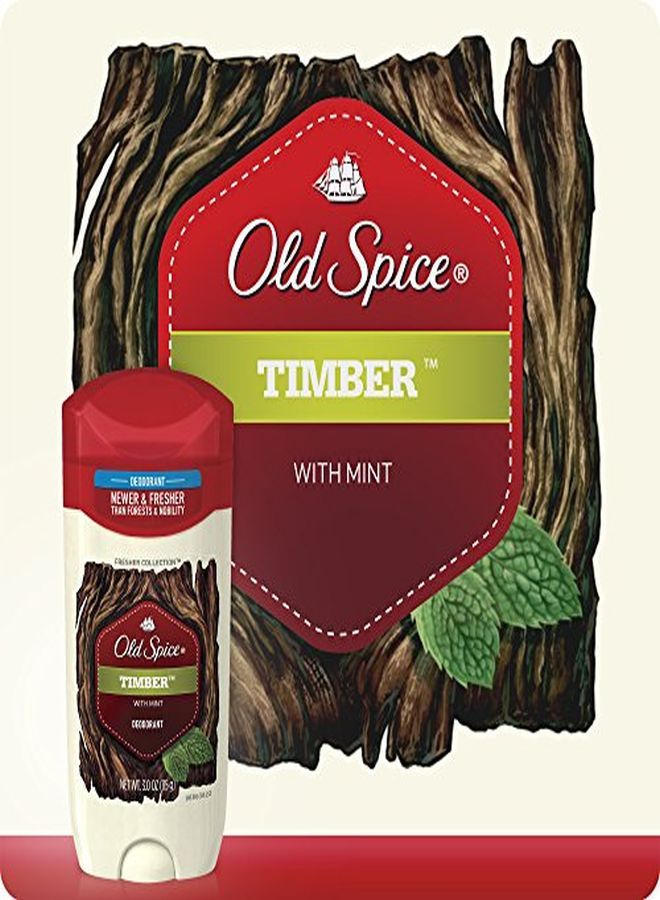 Old Spice Fresher Collection Invisible Solid Men'S Deodorant Timber 3 Ounce  - Image 3
