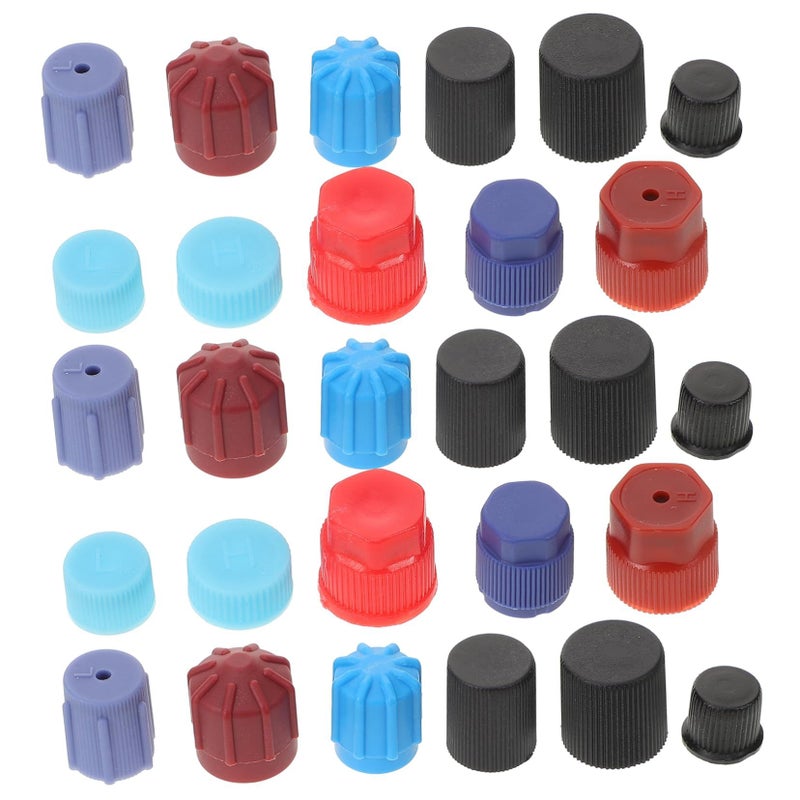 77pcs Valve Core Caps For Automotive Air Conditioning Repair Protective Covers Easy Installation 1 Pack - Image 2