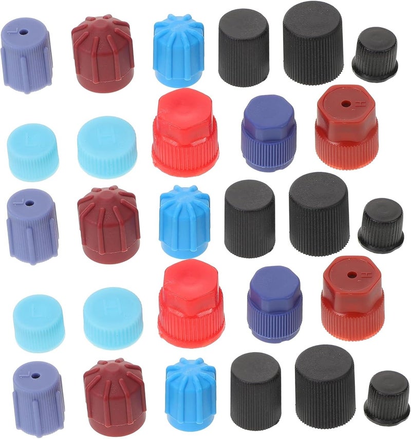 77pcs Valve Core Caps For Automotive Air Conditioning Repair Protective Covers Easy Installation 1 Pack - Image 1