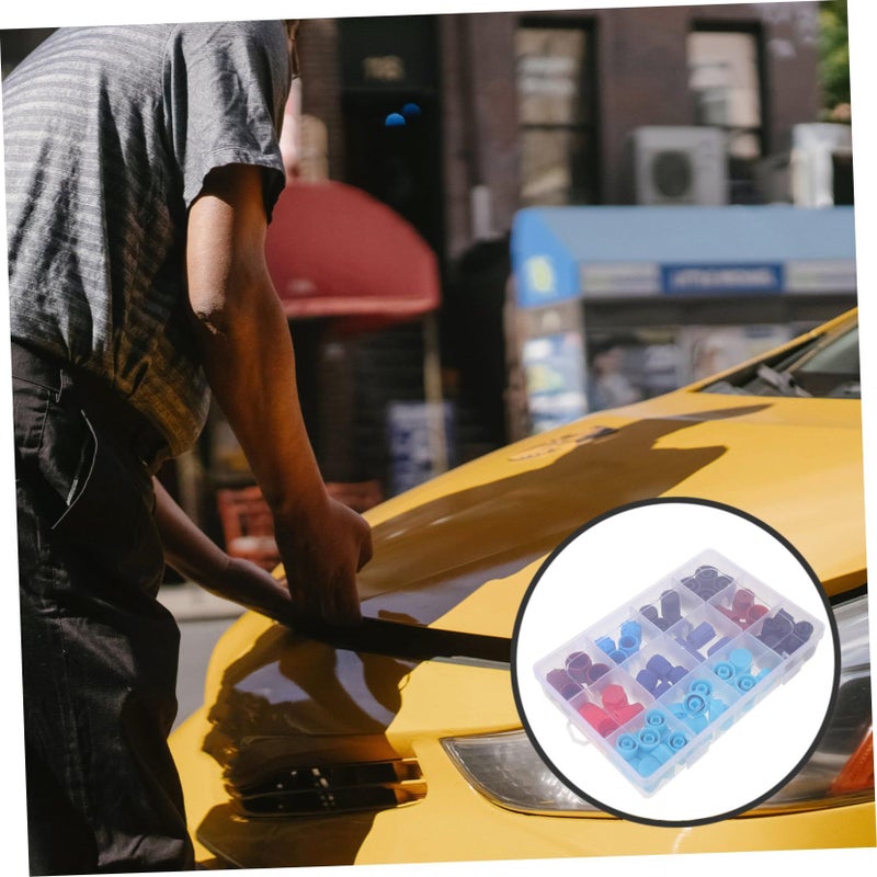 77pcs Valve Core Caps For Automotive Air Conditioning Repair Protective Covers Easy Installation 1 Pack - Image 4