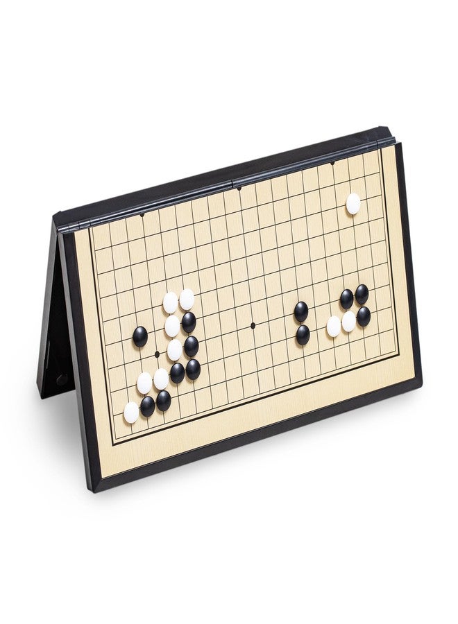 Black long Di fang Go Game Set 11 inches - Foldable, Portable and Travel Set, (19 x 19) Strategic Magnetic Board Game (weiqi) - Image 3