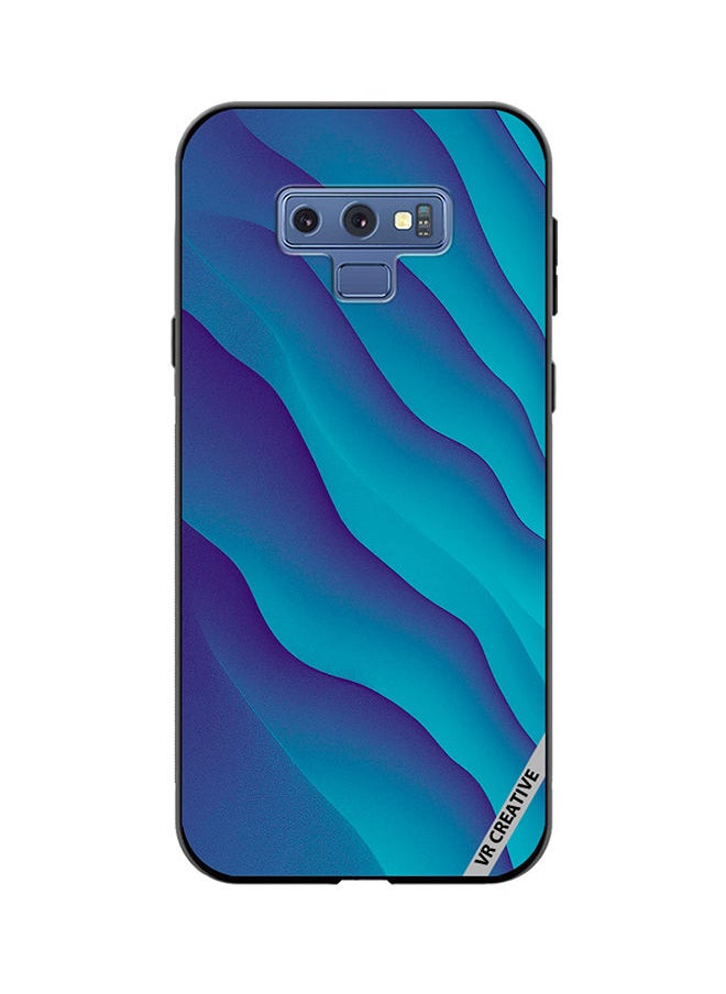 VR CREATIVE - Protective Case Cover For Samsung Galaxy Note 9 Blue Abstract Design Multicolour - Image 1