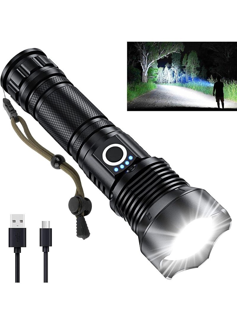 Kresal Kresal Flashlights High Lumens Tactical Rechargeable Torch 200000 Lumens Torches Led Super Bright IPX45 Waterproof 5 Modes Led Torch for Camping Emergency Outdoor Home  - Image 1