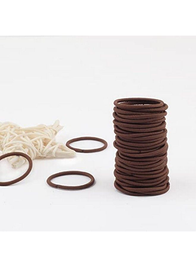 Joyeah 100 Pieces Small Baby Girls Hair Elastics Hair Ties Ponytail Holders Hair Bands For Kids(2 Mm X 2.5 CmBrown) - Image 5