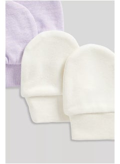 mothercare 2 Pack Baby Mittens  - Image 1