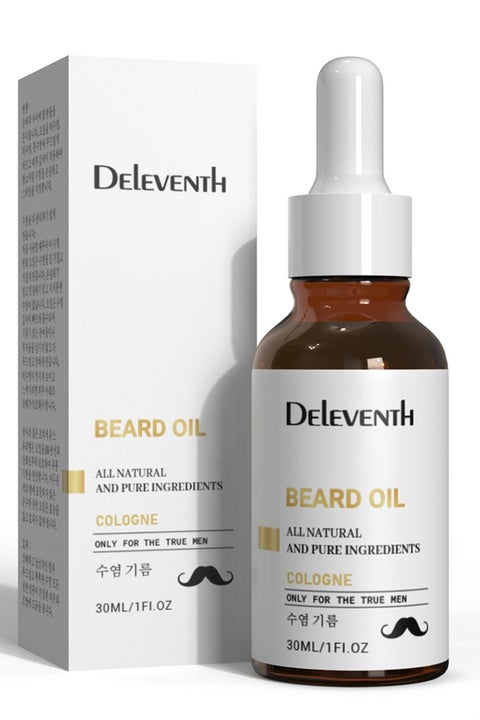 DEleventh Cologne Beard Oil 30ml / For a Refreshing, Masculine Scent & Soft, Hydrated Beard  All Natural Ingredients for Healthy Skin & Hair