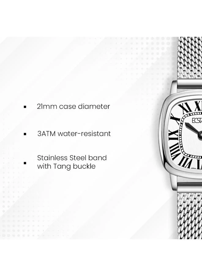 Ecstacy  Women's Stainless Steel Analog Watch E25502-SMSW - 21mm mm for Women | Best Price UAE