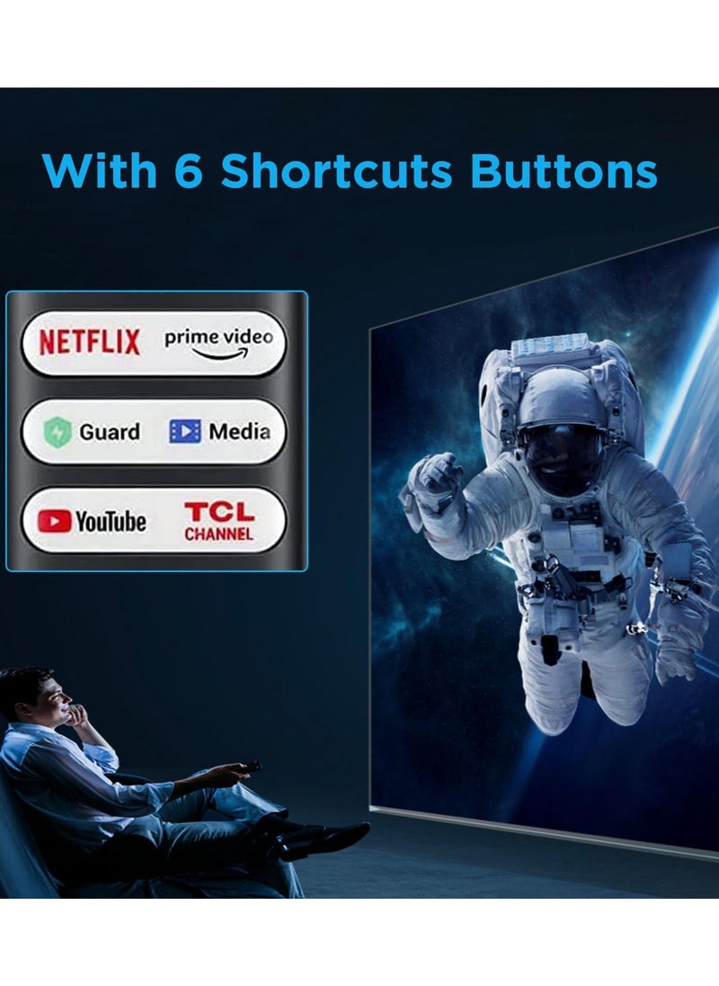 MJZ Replacement Universal Remote Control for TCL Mini-LED QLED 4K UHD Smart TV 75R646 65R646 55R646 75S546 65S546 55S546 50S546 43S446 50S446 55S446 65S446 75S446 85S446(No Voice Control)  - Image 4