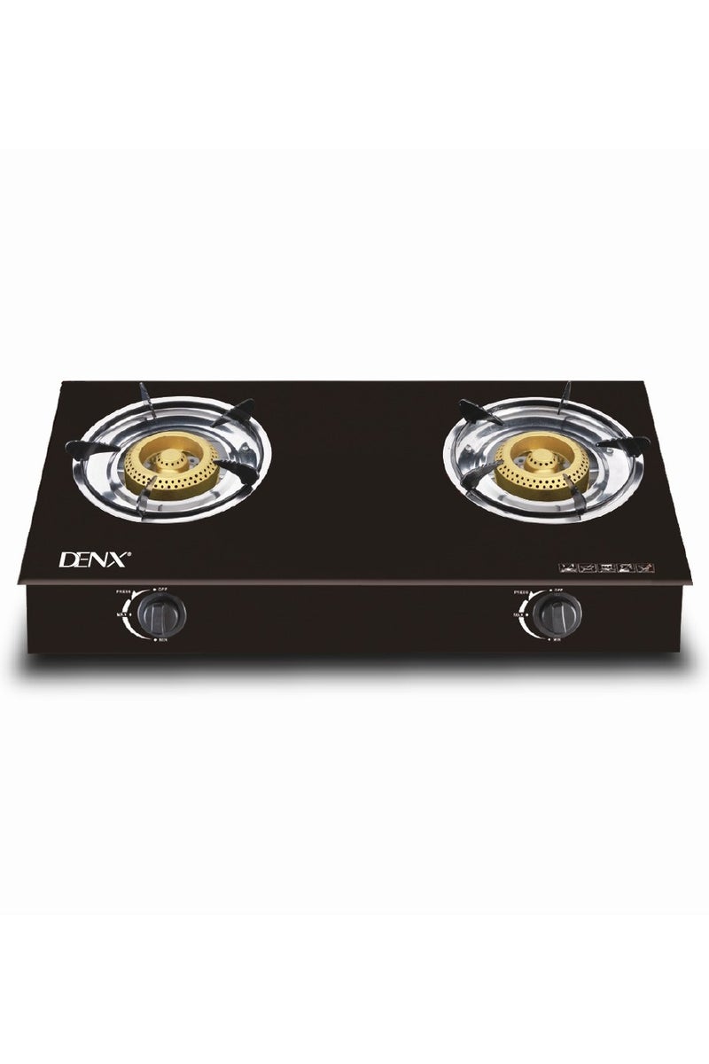 دينكس موقد غاز زجاجي مقاوم للحرارة مع شعلتين - Image 1