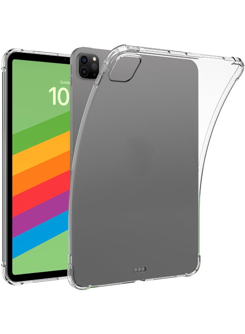 روك بو جراب لجهاز iPad Pro مقاس 13 بوصة M5 2025/ M4 2024، جراب ذكي لجهاز iPad Pro M5 M4 مقاس 13 بوصة، جراب واقٍ من السيليكون الناعم المصنوع من مادة TPU الشفافة المقاومة للخدش لجهاز iPad Pro مقاس 13 بوصة - Image 1