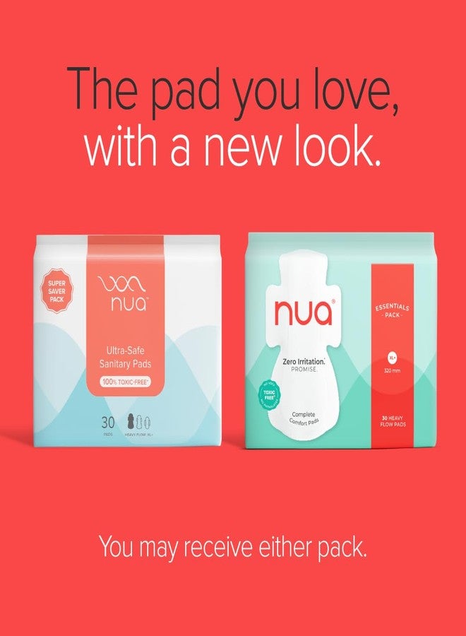 Nua Complete Comfort Sanitary Pads for Heavy Flow XL+ | Combo Pack of 90 Pads | (Buy 2 Get 1 Free) | Zero Irritation | 100% Toxin-Free | Essentials Super Saver XL+ | 4x Comfort | B2G1 | Pack of 3 - Image 5