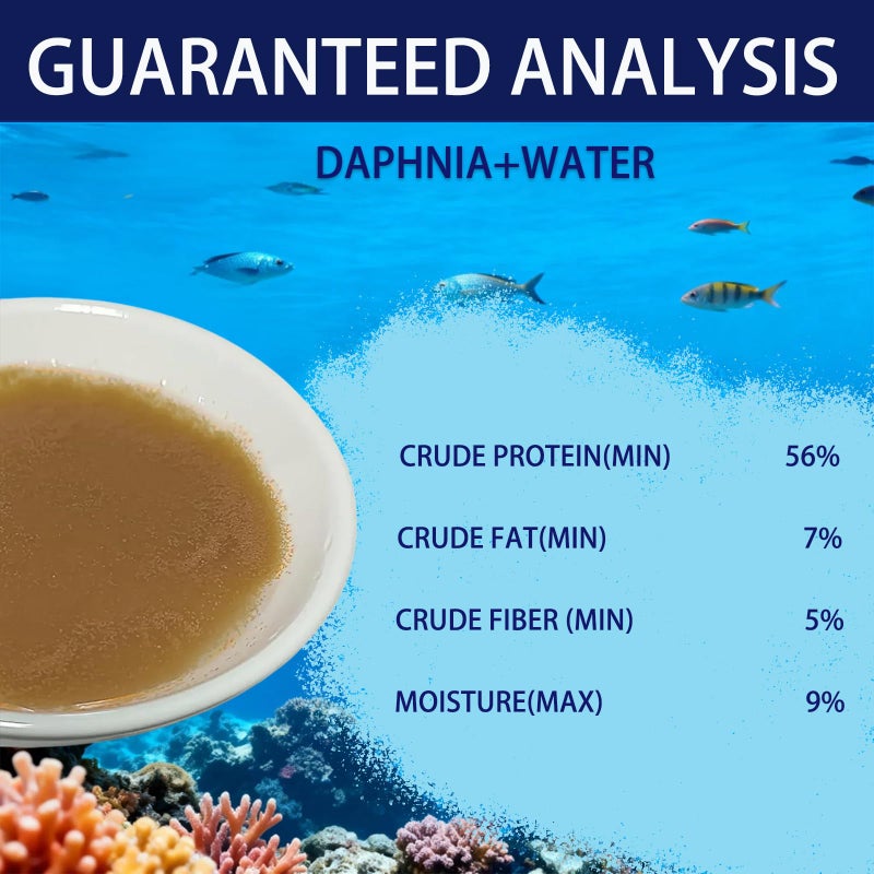 JADINGSFARM Instand Fish Food, 50ml Ready to Use Aquarium Fish Food, Non-Living Daphnia, Food for Betta Saltwater Marine Freshwater Fish (Daphnia) - Image 2