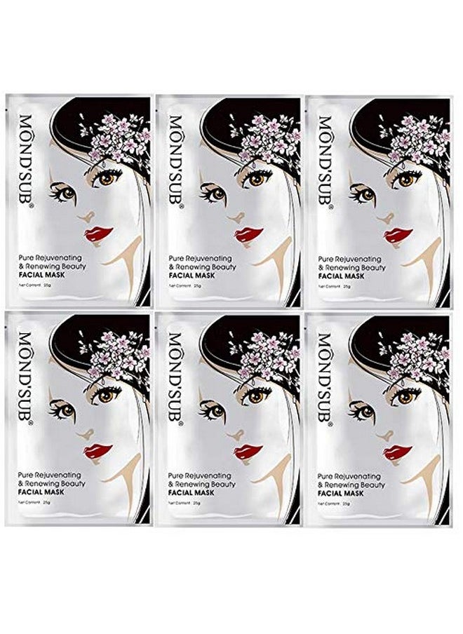 Mond'sub Mond’Sub Pure Rejuvenating Renewing Radiant & Shining Beauty Face Mask (Pack Of 6 X 25G)  - Image 1