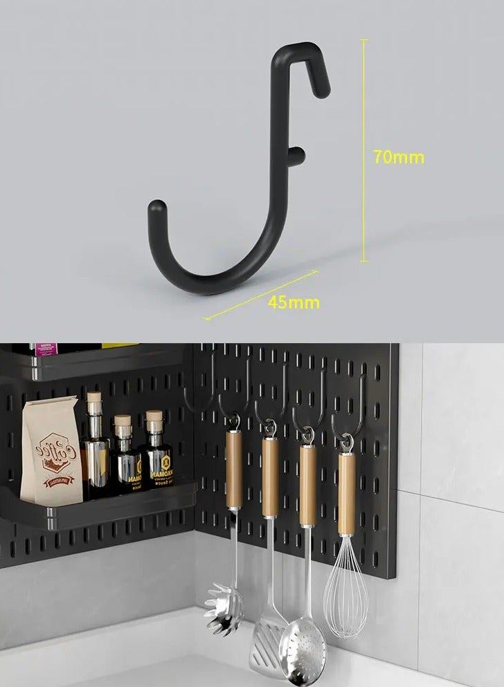 AROAQ Wall Hanging Perforated Pegboard Storage Kit, DIY Layout Pegboard Accessories, No Drilling, Crafts Organization - Image 1