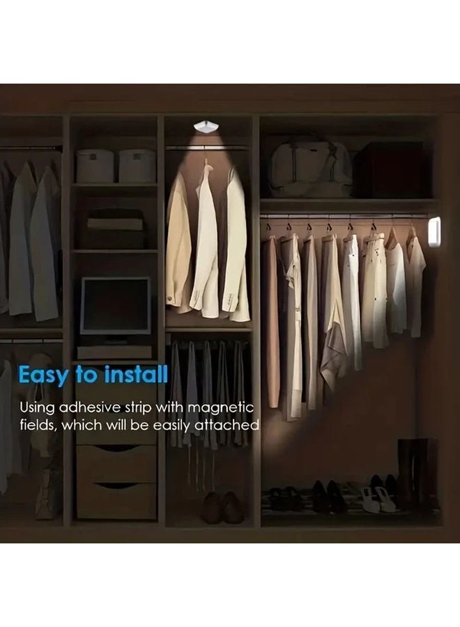 White LED Motion Sensor Light Cordless Automatic On Off Easy Installation - Image 4