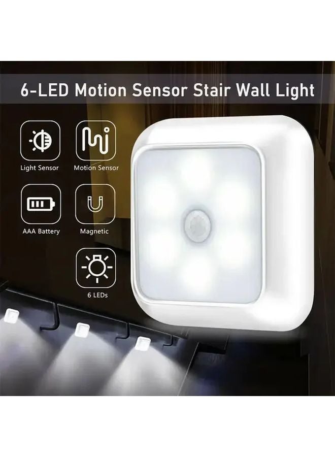 White LED Motion Sensor Light Cordless Automatic On Off Easy Installation - Image 3