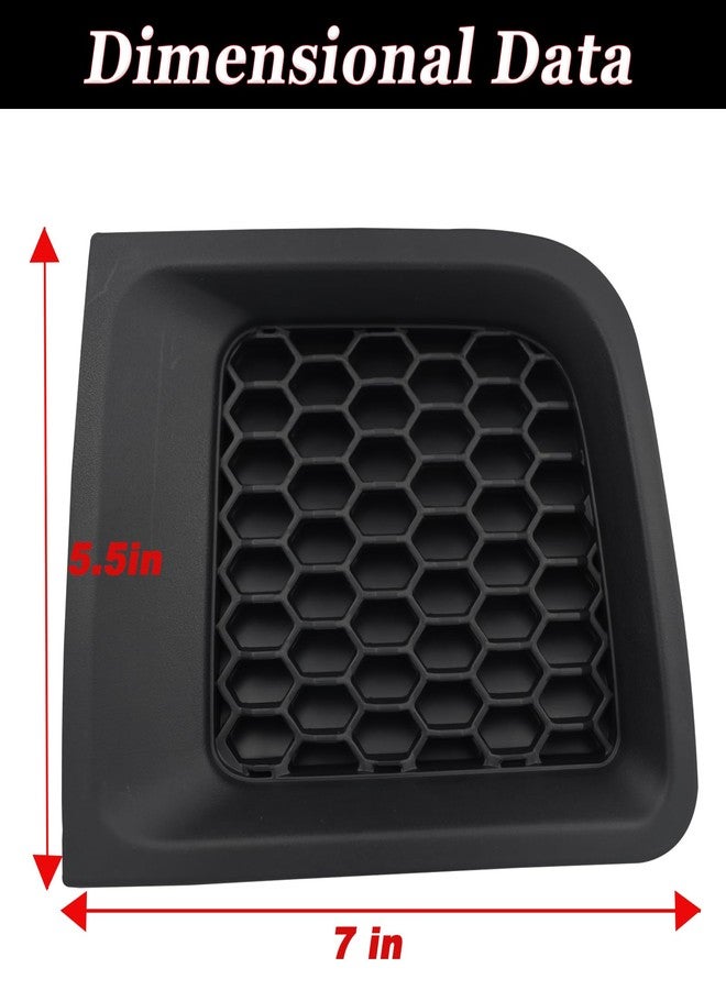 BINQIGOO 1 Pair Front Bumper Insert Grilles Bezel Cover Replacement Fit for Jeep Renegade 2015-2018 Sport Latitude Trailhawk Limited - Image 2